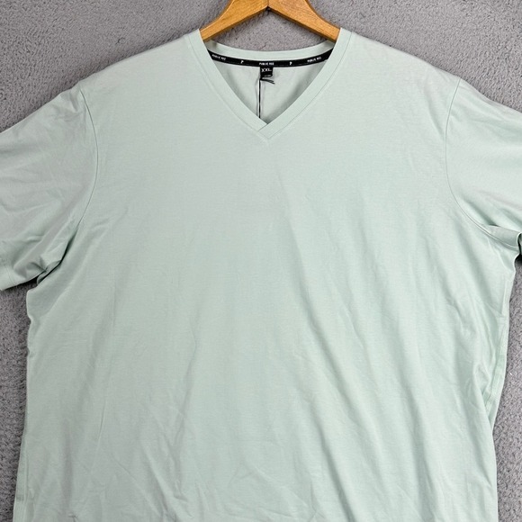 Public Rec Go To‎ Tee V-Neck T-Shirt Mens 2XL Mint Pima Cotton Blend Stretch NEW - Picture 1 of 10